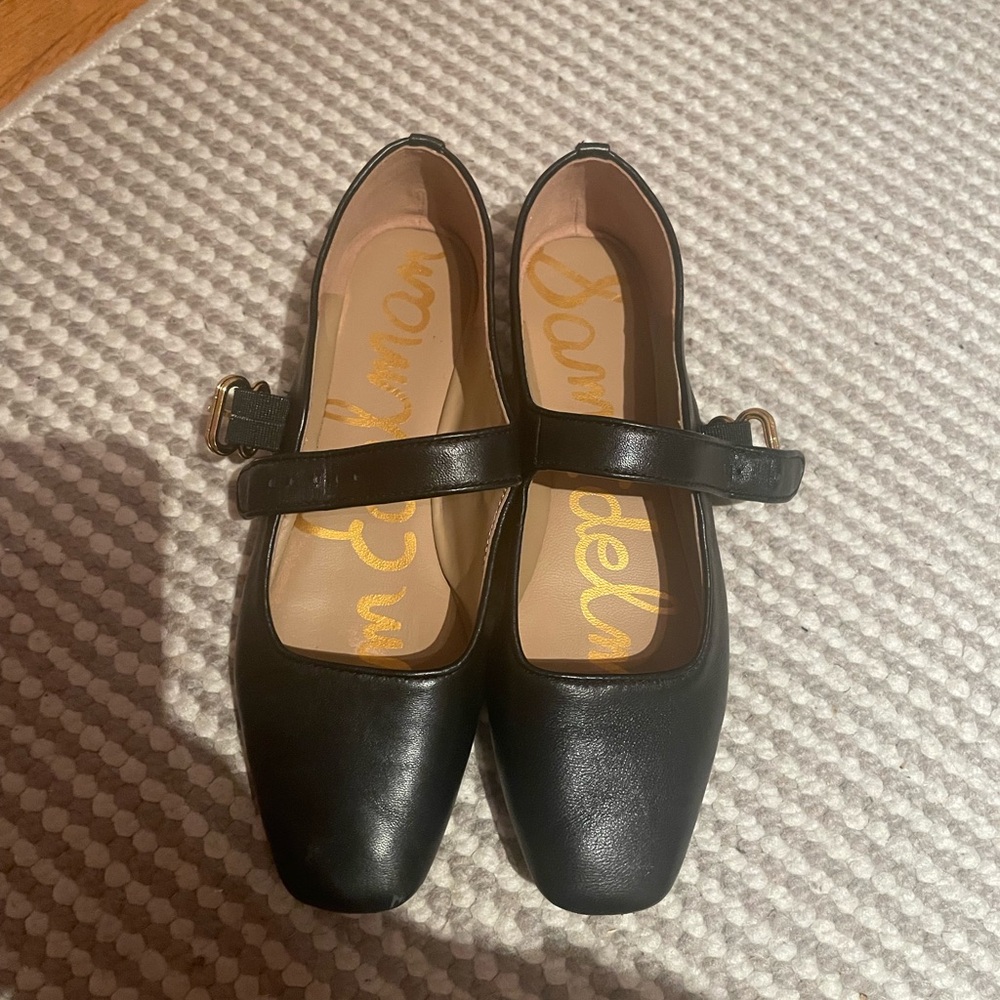 Sam Edelman Black Michaela Mary Jane Flats